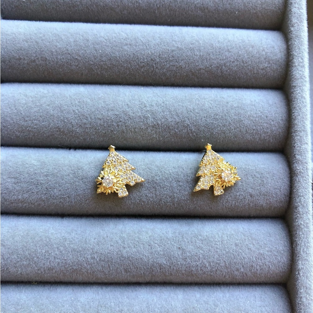 ✨Christmas Tree Earrings - Picture 6 of 8